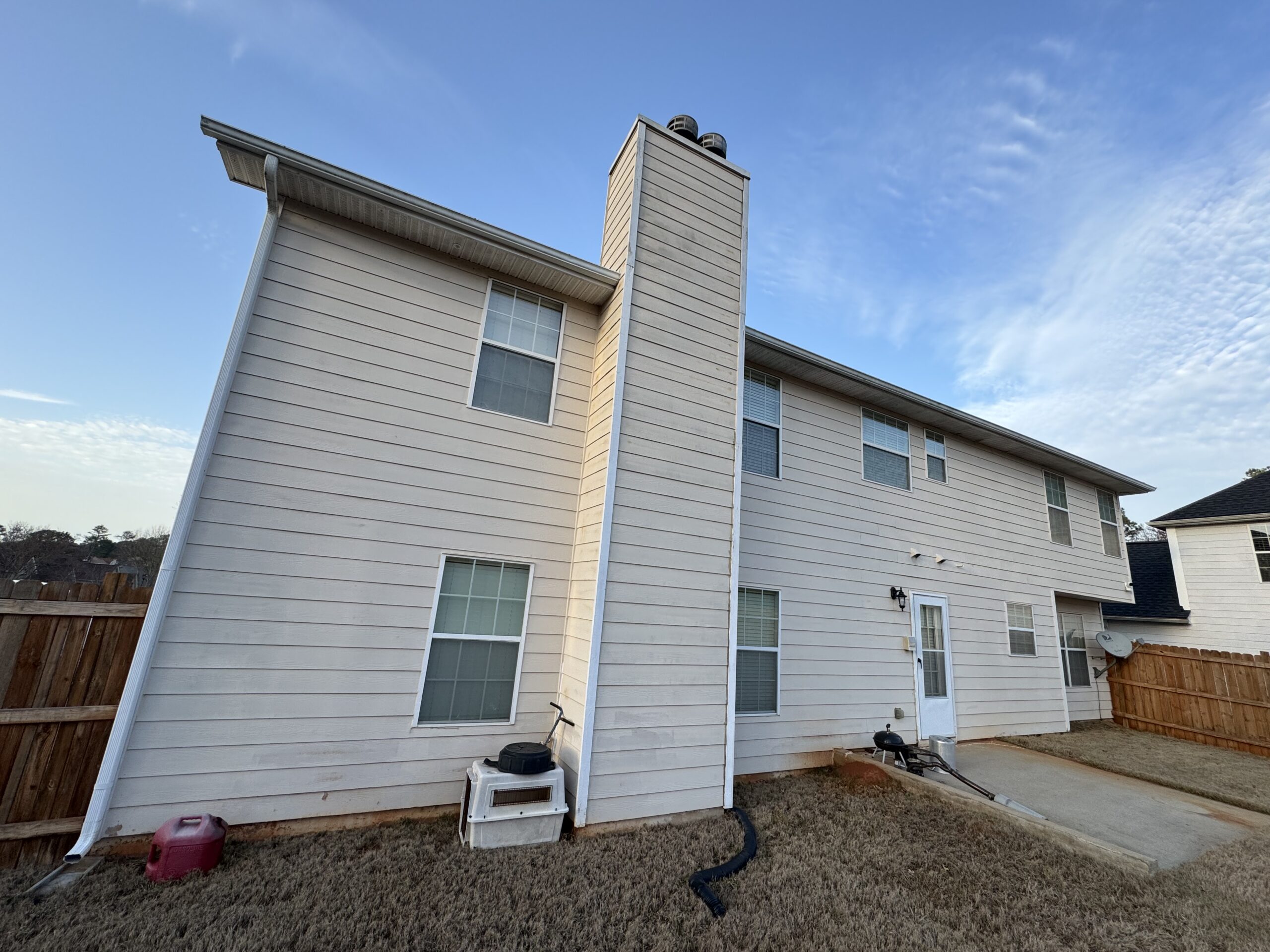 Before Exterior Painting - Unpainted Surface