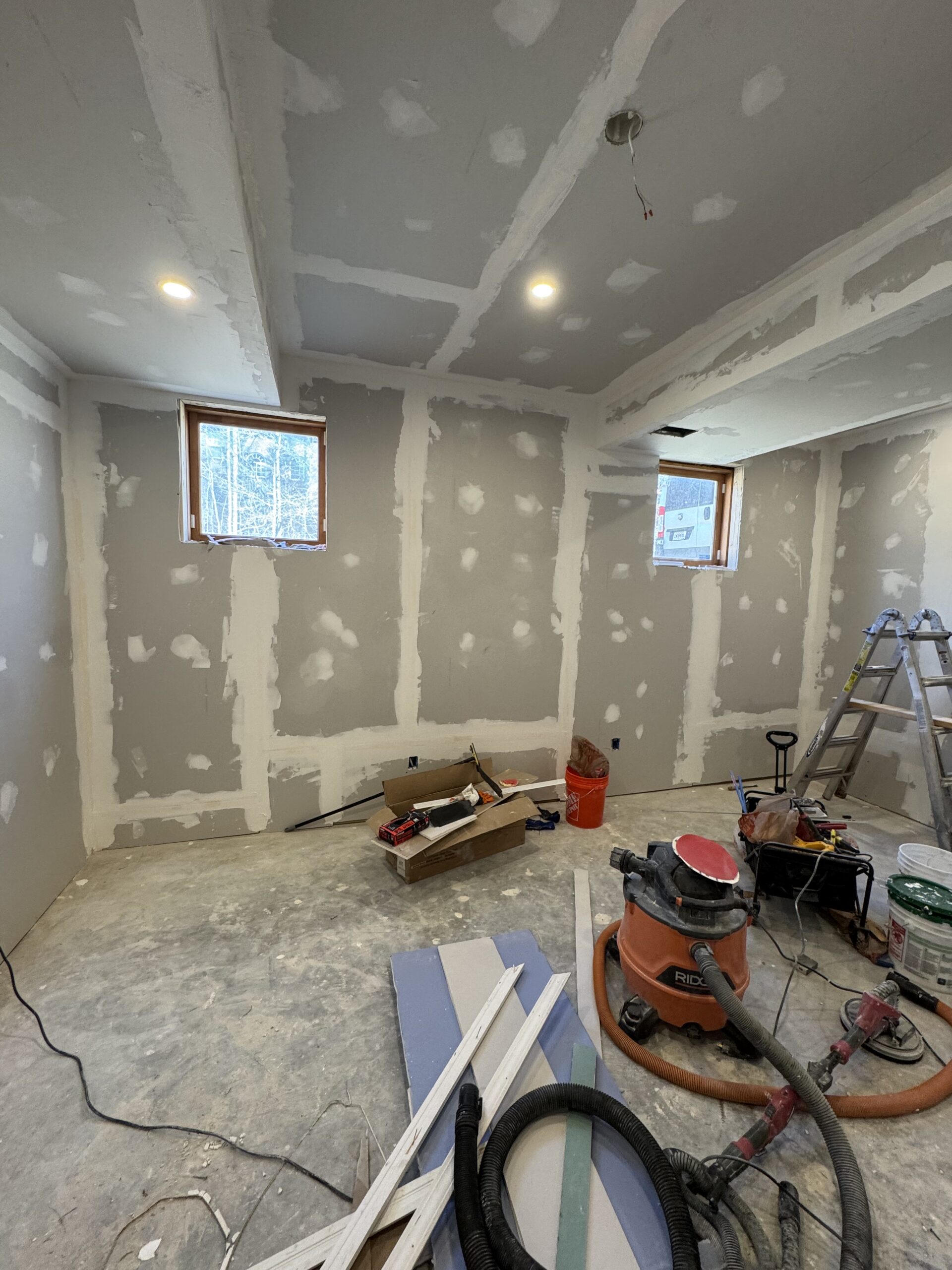Before - Raw Walls